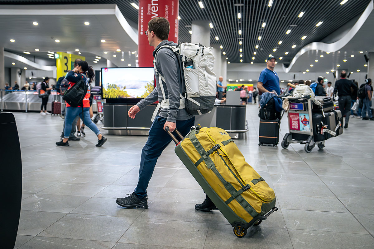 Backpack in airport hotsell